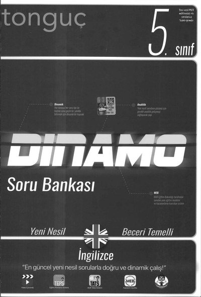 DİNAMO SORU BANKASI İNGİLİZCE Fotokopi GO - Tüm Sınavlarda Daha İleriye