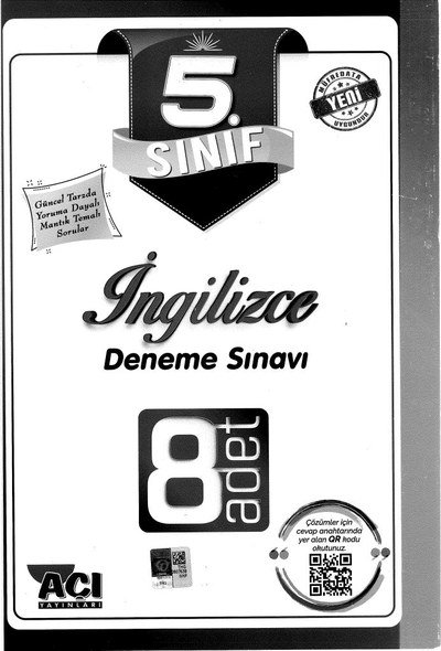 İNGİLİZCE DENEME SINAVI 8 ADET Fotokopi GO - Tüm Sınavlarda Daha İleriye