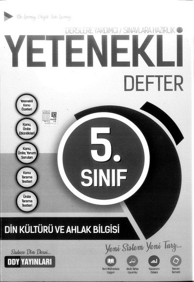 DİN KÜLTÜRÜ VE AHLAK BİLGİSİ YETENEKLİ DEFTER Fotokopi GO - Tüm Sınavlarda Daha İleriye