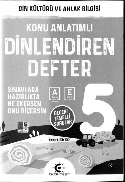 DİN KÜLTÜRÜ VE AHLAK BİLGİSİ DİNLENDİREN DEFTER Fotokopi GO - Tüm Sınavlarda Daha İleriye