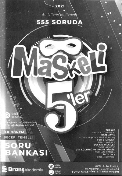 555 SORUDA MASKELİ 5'LER Fotokopi GO - Tüm Sınavlarda Daha İleriye