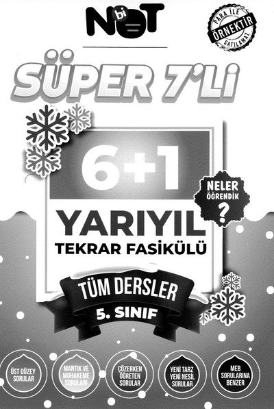 6+1 YARIYIL TEKRAR FASİKÜLÜ Fotokopi GO - Tüm Sınavlarda Daha İleriye