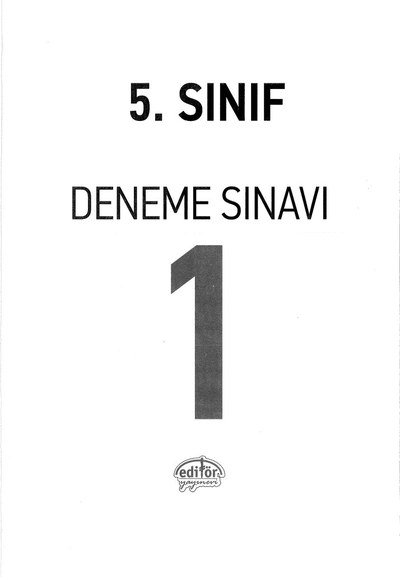 DENEME SINAVI 1 Fotokopi GO - Tüm Sınavlarda Daha İleriye