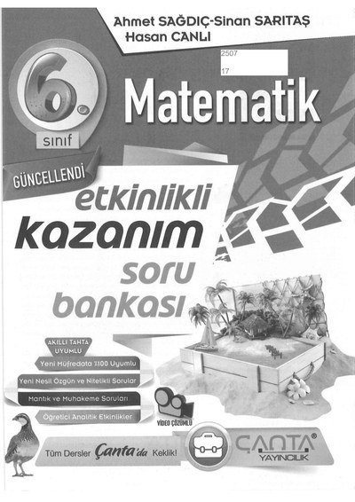 MATEMATİK ETKİNLİKLİ KAZANIM SORU BANKASI Fotokopi GO - Tüm Sınavlarda Daha İleriye
