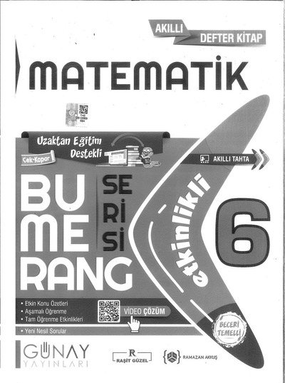MATEMATİK BUMERANG SERİSİ Fotokopi GO - Tüm Sınavlarda Daha İleriye