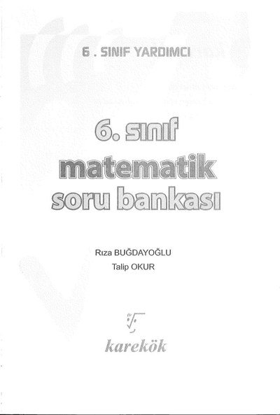 MATEMATİK SORU BANKASI Fotokopi GO - Tüm Sınavlarda Daha İleriye