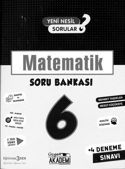 MATEMATİK SORU BANKASI Fotokopi GO - Tüm Sınavlarda Daha İleriye
