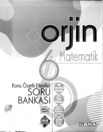 ORJİN MATEMATİK SORU BANKASI Fotokopi GO - Tüm Sınavlarda Daha İleriye