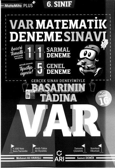 VAR MATEMATİK DENEME SINAVI Fotokopi GO - Tüm Sınavlarda Daha İleriye