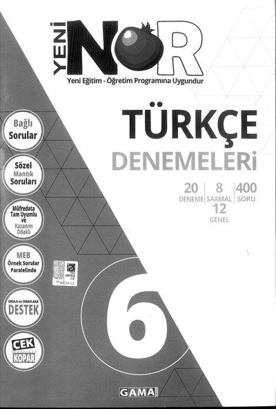 NAR TÜRKÇE DENEMELERİ Fotokopi GO - Tüm Sınavlarda Daha İleriye