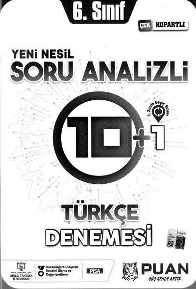 SORU ANALİZİ 10+1 TÜRÇE DENEMESİ Fotokopi GO - Tüm Sınavlarda Daha İleriye