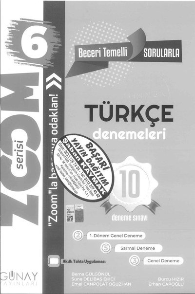 TÜRKÇE 10 DENEME SINAVI Fotokopi GO - Tüm Sınavlarda Daha İleriye