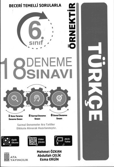18 DENEME SINAVI TÜRKÇE Fotokopi GO - Tüm Sınavlarda Daha İleriye