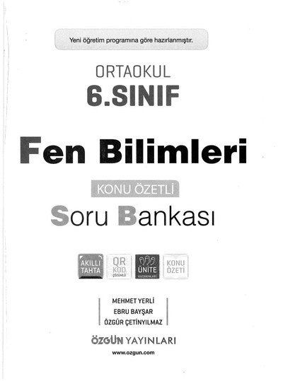 FEN BİLİMLERİ SORU BANKASI KONU ÖZETLİ Fotokopi GO - Tüm Sınavlarda Daha İleriye