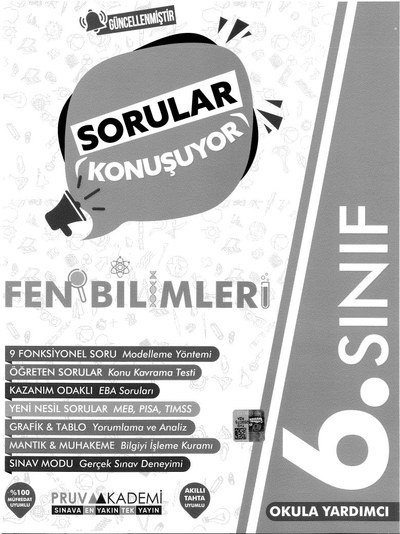 SORULAR KONUŞUYOR FEN BİLİMLERİ Fotokopi GO - Tüm Sınavlarda Daha İleriye
