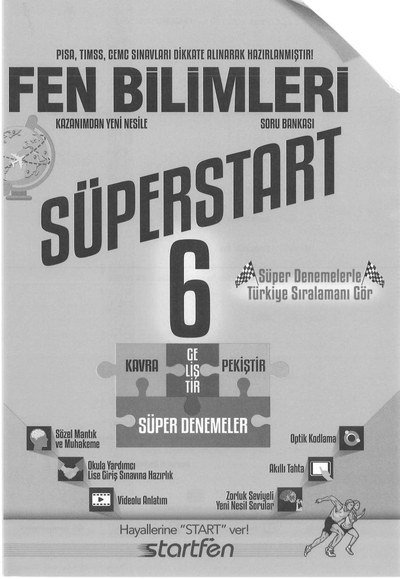 FEN BİLİMLERİ SÜPERSTART Fotokopi GO - Tüm Sınavlarda Daha İleriye