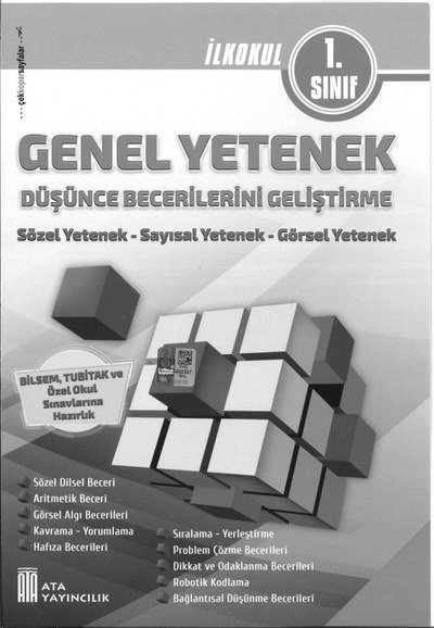 GENEL YETENEK DÜŞÜNCE BECERİLERİNİ GELİŞTİRME Fotokopi GO - Tüm Sınavlarda Daha İleriye