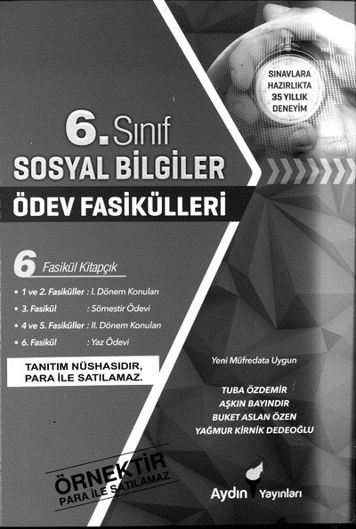 SOSYAL BİLGİLER ÖDEV FASİKÜLLERİ Fotokopi GO - Tüm Sınavlarda Daha İleriye