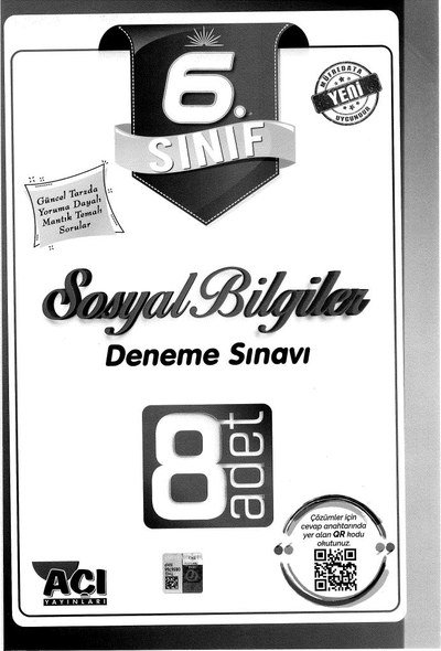 SOSYAL BİLGİLER DENEME SINAVI 8 ADET Fotokopi GO - Tüm Sınavlarda Daha İleriye