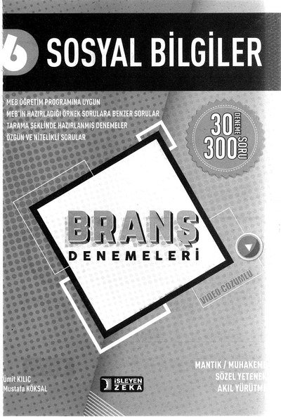 SOSYAL BİLGİLER BRANŞ DENEMELERİ Fotokopi GO - Tüm Sınavlarda Daha İleriye