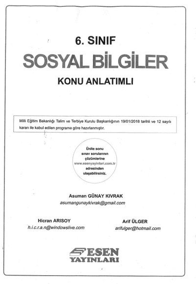 SOSYAL BİLGİLER KONU ANLATIMLI Fotokopi GO - Tüm Sınavlarda Daha İleriye