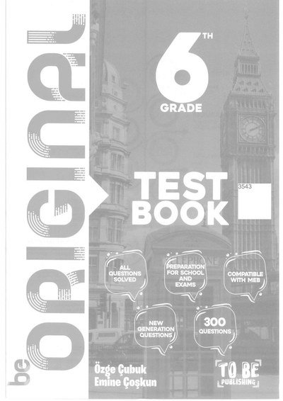 ORIGINAL TEST BOOK Fotokopi GO - Tüm Sınavlarda Daha İleriye