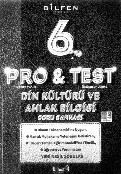 PRO & TEST DİN KÜLTÜRÜ VE AHLAK BİLGİSİ SORU BANKASI Fotokopi GO - Tüm Sınavlarda Daha İleriye