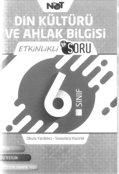 DİN KÜLTÜRÜ VE AHLAK BİLGİSİ ETKİNLİKLİ Bİ SORU Fotokopi GO - Tüm Sınavlarda Daha İleriye