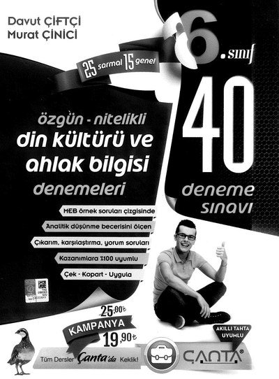 DİN KÜLTÜRÜ VE AHLAK BİLGİSİ DENEMELERİ Fotokopi GO - Tüm Sınavlarda Daha İleriye