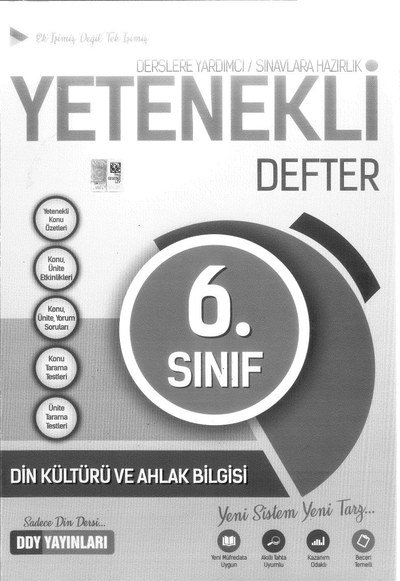DİN KÜLTÜRÜ VE AHLAK BİLGİSİ YETENEKLİ DEFTER Fotokopi GO - Tüm Sınavlarda Daha İleriye
