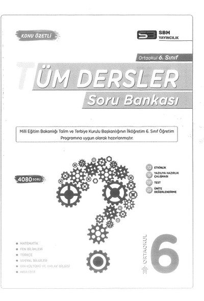 TÜM DERSLER SORU BANKASI Fotokopi GO - Tüm Sınavlarda Daha İleriye