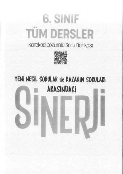 TÜM DERSLER SORU BANKASI SİNERJİ Fotokopi GO - Tüm Sınavlarda Daha İleriye