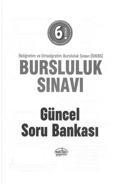BURSLULUK SINAVI GÜNCEL SORU BANKASI Fotokopi GO - Tüm Sınavlarda Daha İleriye