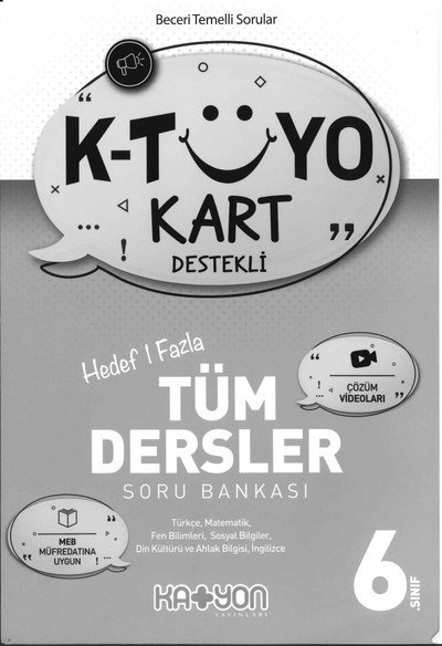 K-TÜYO KART DESTEKLİ TÜM DERSLER SORU BANKASI Fotokopi GO - Tüm Sınavlarda Daha İleriye