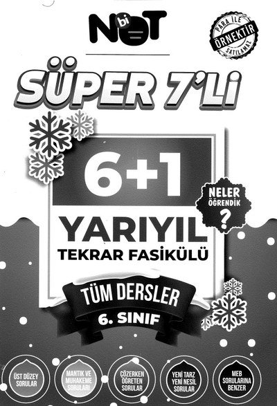 SÜPER 7'Lİ YARIYIL TEKRAR FASİKÜLÜ TÜM DERSLER Fotokopi GO - Tüm Sınavlarda Daha İleriye