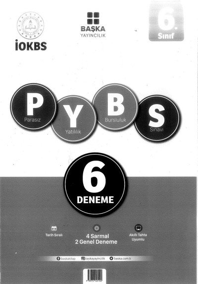 PYBS 6 DENEME Fotokopi GO - Tüm Sınavlarda Daha İleriye