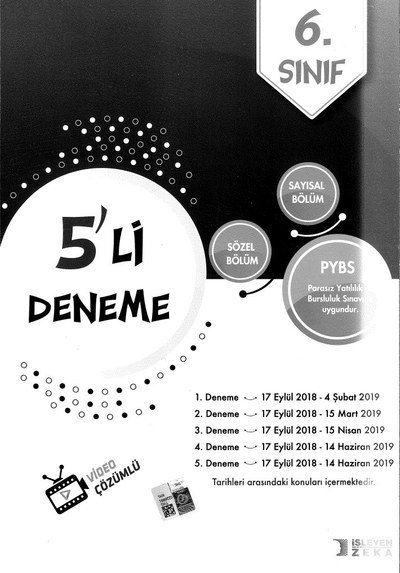 5'Lİ DENEME PYBS