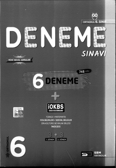 DENEME SINAVI 6 DENEME Fotokopi GO - Tüm Sınavlarda Daha İleriye