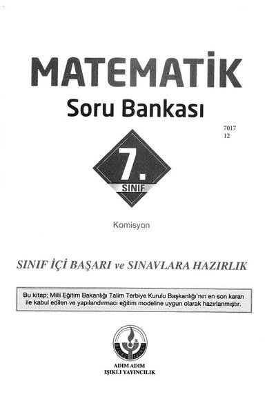 MATEMATİK SORU BANKASI Fotokopi GO - Tüm Sınavlarda Daha İleriye