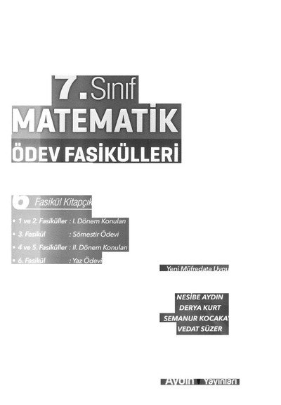 MATEMATİK ÖDEV FASİKÜLLERİ Fotokopi GO - Tüm Sınavlarda Daha İleriye