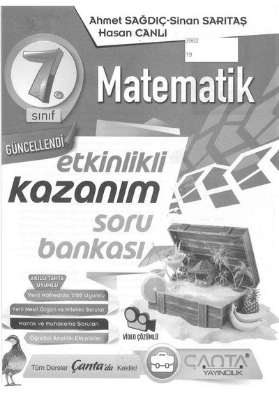 MATEMATİK ETKİNLİKLİ KAZANIM SORU BANKASI Fotokopi GO - Tüm Sınavlarda Daha İleriye