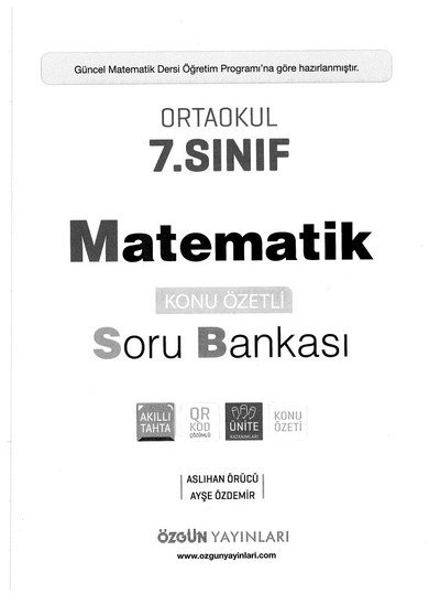 MATEMATİK KONU ÖZETLİ SORU BANKASI Fotokopi GO - Tüm Sınavlarda Daha İleriye