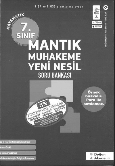 MANTIK MUHAKEME YENİ NESİL MATEMATİK SORU BANKASI Fotokopi GO - Tüm Sınavlarda Daha İleriye