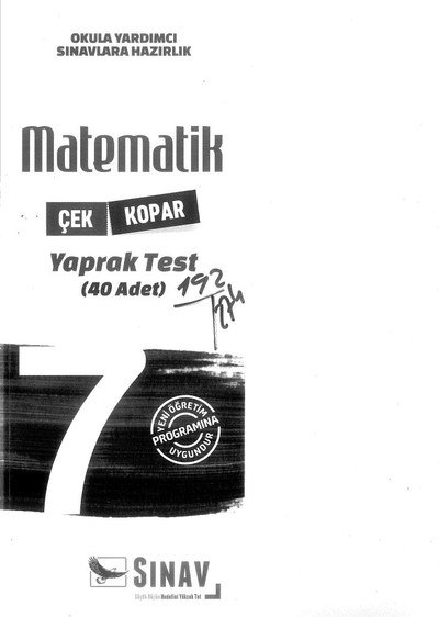 MATEMATİK YAPRAK TEST 40 ADET Fotokopi GO - Tüm Sınavlarda Daha İleriye