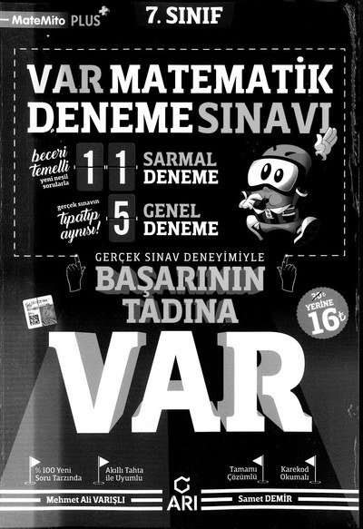 VAR MATEMATİK DENEME SINAVI Fotokopi GO - Tüm Sınavlarda Daha İleriye
