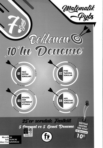 BEKLENENE 10'LU DENEME MATEMATİK PYBS Fotokopi GO - Tüm Sınavlarda Daha İleriye