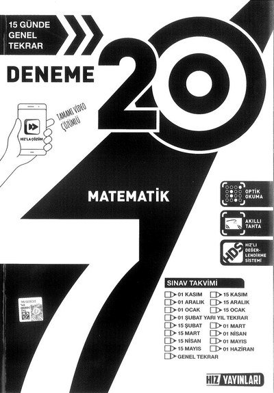 20 DENEME MATEMATİK Fotokopi GO - Tüm Sınavlarda Daha İleriye