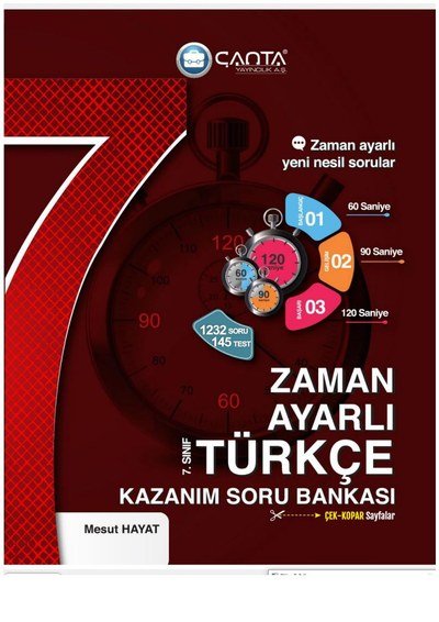 ZAMAN AYARLI TÜRKÇE SORU BANKASI Fotokopi GO - Tüm Sınavlarda Daha İleriye