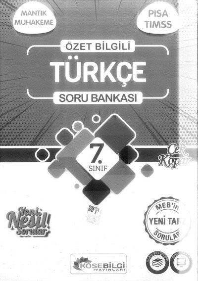 ÖZET BİLGİLİ TÜRKÇE SORU BANKASI Fotokopi GO - Tüm Sınavlarda Daha İleriye