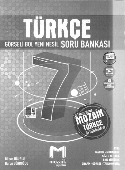 TÜRKÇE GÖRSELİ BOL YENİ NESİL SORU BANKASI Fotokopi GO - Tüm Sınavlarda Daha İleriye
